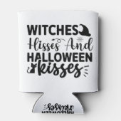 Witches Hisses And Halloween Kisses Blikjeskoeler (Achterkant)