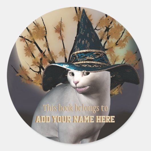 Witches Kat Boekplaat Sticker (Voorkant)