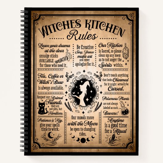 Witches Kitchen Rules  Halloween Notitieboek (Voorkant)