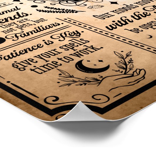 Witches Kitchen Rules Halloween Poster (Hoek)