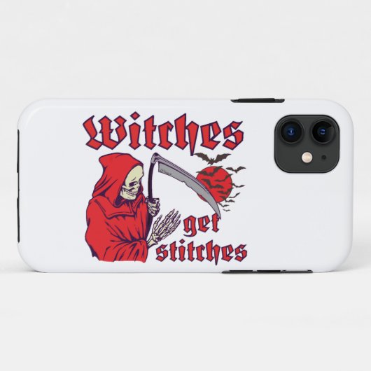 WITCHES KRIJGEN STITCHES grappig eng halloween Case-Mate iPhone Case (Achterkant (horizontaal))