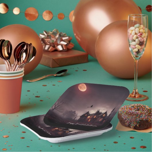 Witches Lair Halloween Papieren Bordje (Multi)