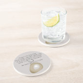 Witches Magic Hag Stone Protection Spell Grey Zandsteen Onderzetter (Zijkant)