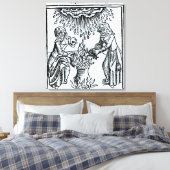 Witches Making a Spell, 1489 Canvas Afdruk (Insitu (Slaapkamer))