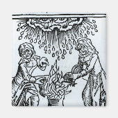 Witches Making a Spell, 1489 Magneet (Voorkant)