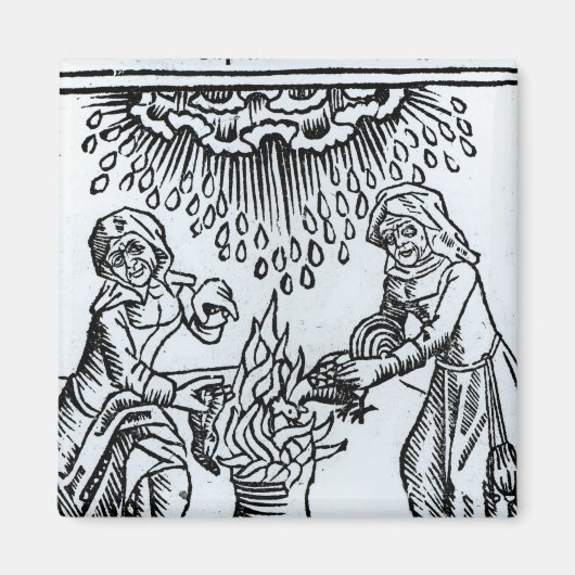 Witches Making a Spell, 1489 Magneet (Voorkant)