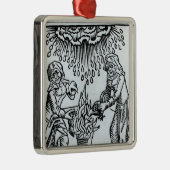 Witches Making a Spell, 1489 Metalen Ornament (Rechts)