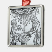 Witches Making a Spell, 1489 Metalen Ornament (Links)