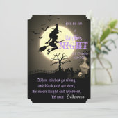 Witches Night, Halloween Kaart (Staand voorkant)