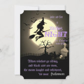 Witches Night, Halloween Kaart (Voorkant)