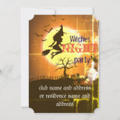 Witches Night, Halloween Kaart (Achterkant)