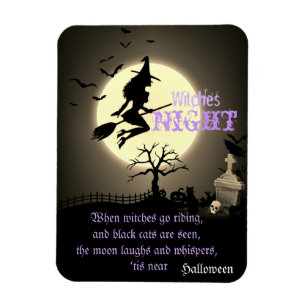 Witches Night, Halloween Magneet