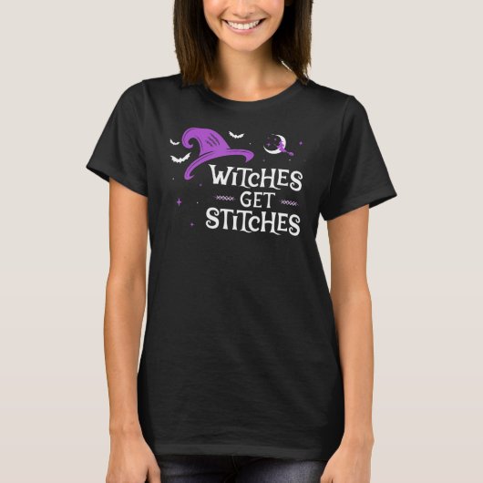 Witches ophalen titels t-shirt (Voorkant)