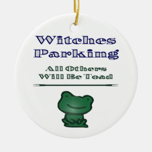 Witches parkeren keramisch ornament