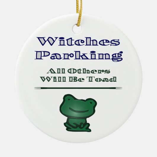 Witches parkeren keramisch ornament (Voorkant)