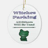 Witches parkeren keramisch ornament (Links)