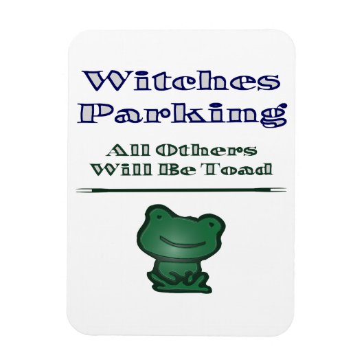 Witches parkeren magneet (Verticaal)