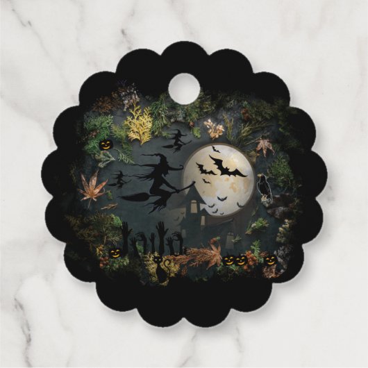 Witches Party Night Bedankjes Labels (Achterkant)