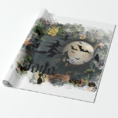 Witches Party Night Cadeaupapier (Uitgerold)