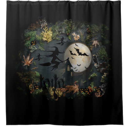 Witches Party Night Douchegordijn (Voorkant)