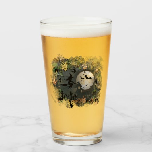 Witches Party Night Glas (Voorkant gevuld)