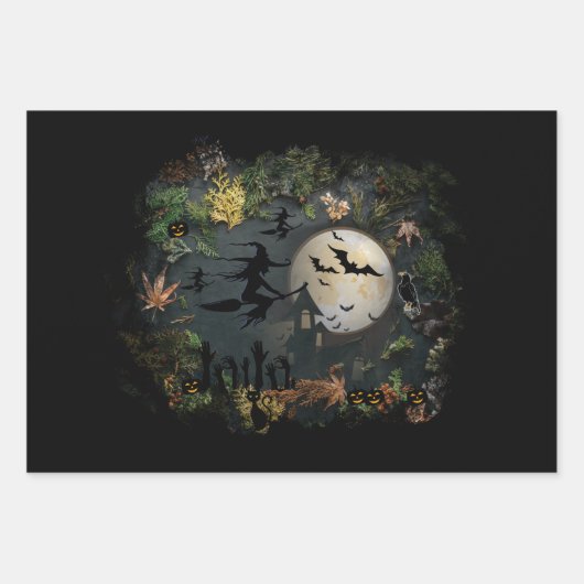 Witches Party Night Inpakpapier Vel (Voorkant 3)