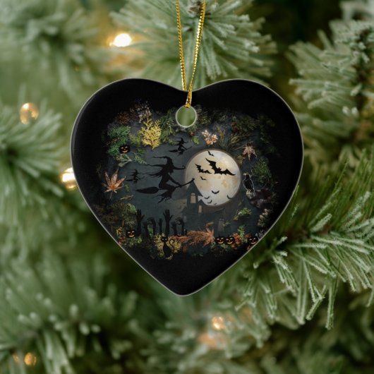 Witches Party Night Keramisch Ornament (Boom)