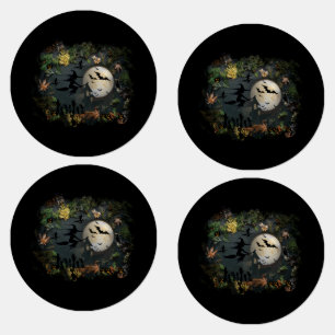 Witches Party Night Labels
