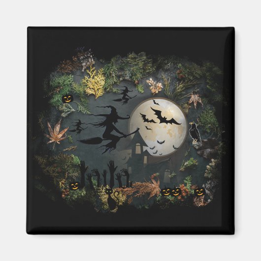 Witches Party Night Magneet (Voorkant)