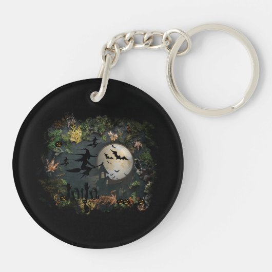 Witches Party Night Sleutelhanger (Achterkant)