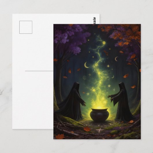 Witches Perform Magick in Forest Briefkaart (Voorkant / Achterkant)