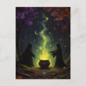 Witches Perform Magick in Forest Briefkaart (Voorkant)