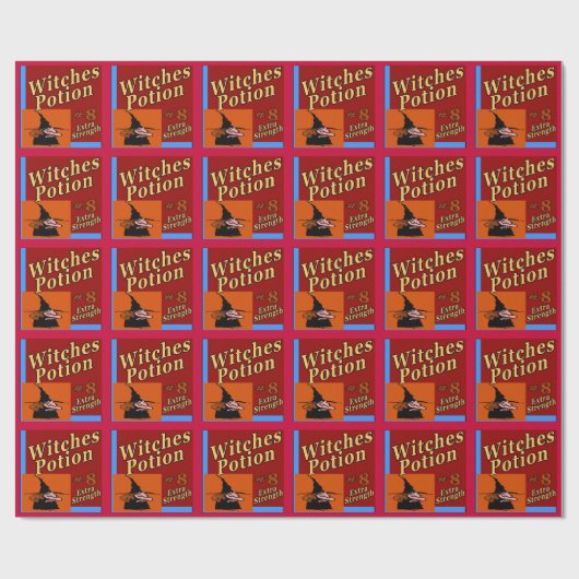 Witches Potion Halloween Wrap Cadeaupapier (Vlak)