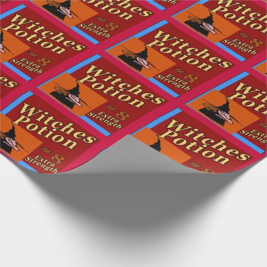 Witches Potion Halloween Wrap Cadeaupapier (Hoek)