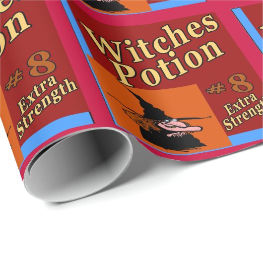 Witches Potion Halloween Wrap Cadeaupapier (Rol Hoek)