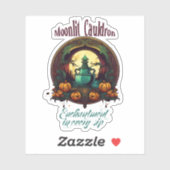 Witches Potion Moonlit Cauldron Label (Vel)