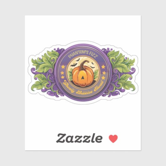 Witches Potion Phantom's Fizz Label (Vel)