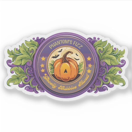 Witches Potion Phantom's Fizz Label (Voorkant)