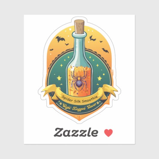 Witches Potion Spider Silk Smoothie Label (Vel)