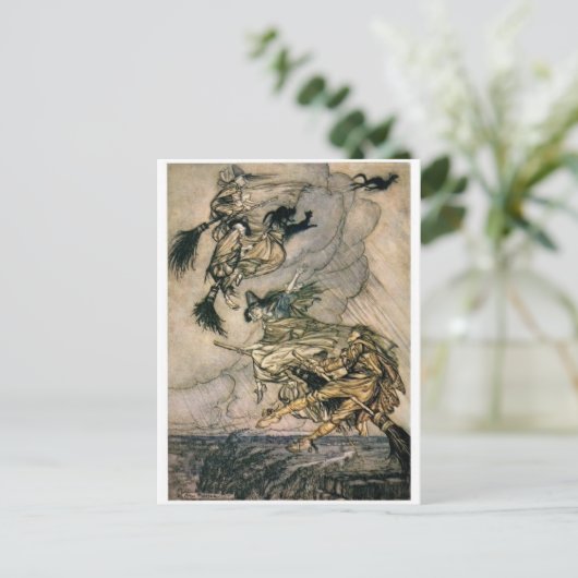 Witches Ride  briefkaart (Staand voorkant)