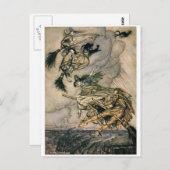 Witches Ride  briefkaart (Voorkant / Achterkant)