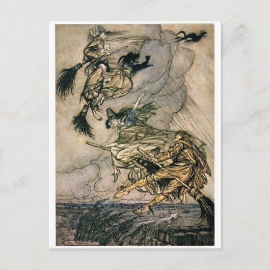 Witches Ride  briefkaart (Voorkant)