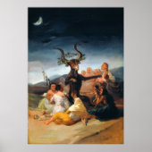 Witches Sabbat van Francisco Goya (1798) Poster (Voorkant)