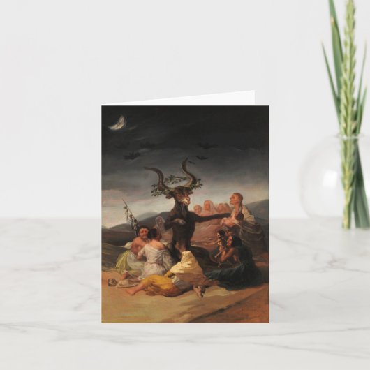 Witches' Sabbath by Francisco de Goya Bedankkaart (Voorkant)