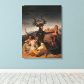 Witches' Sabbath by Francisco de Goya Canvas Afdruk (Insitu (Houten vloer))