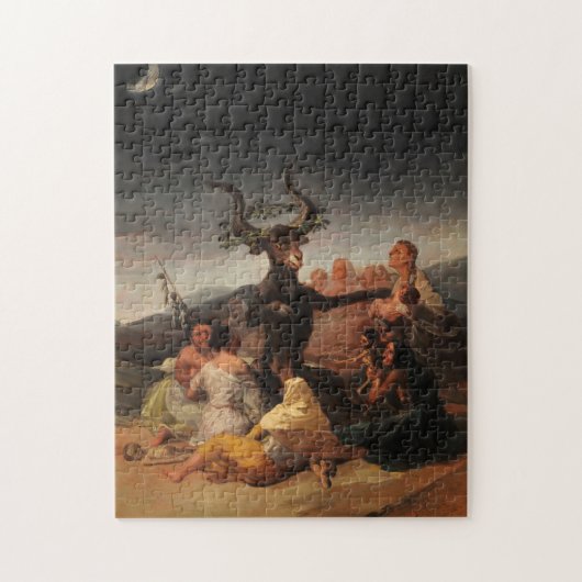 Witches' Sabbath by Francisco de Goya Legpuzzel (Verticaal)