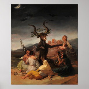 Witches' Sabbath by Francisco de Goya Poster