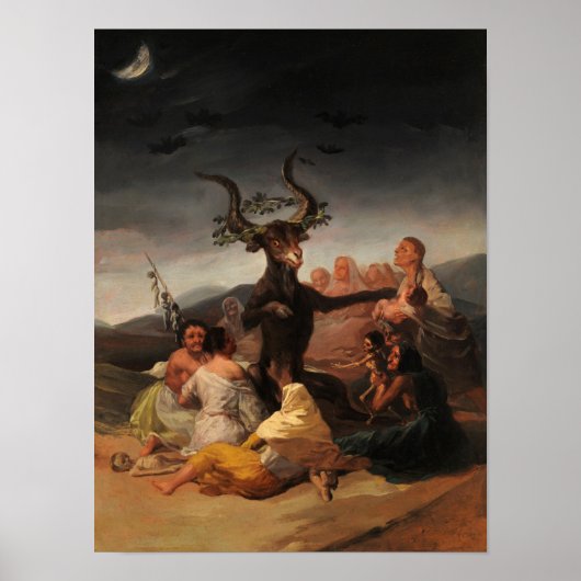 Witches' Sabbath by Francisco de Goya Poster (Voorkant)