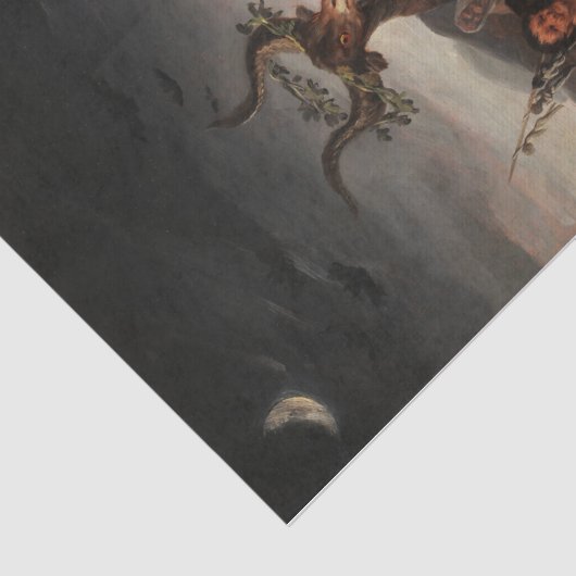 Witches' Sabbath by Francisco de Goya Tissuepapier (Detail)