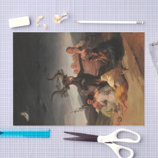 Witches' Sabbath by Francisco de Goya Tissuepapier (Craft)